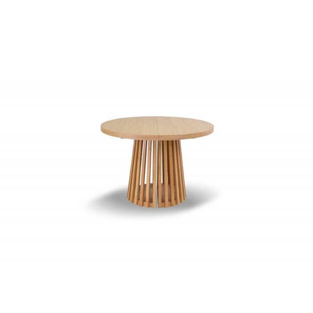 Apvalus valgomojo stalas su ąžuolinėmis kojomis (tik stalas) 1