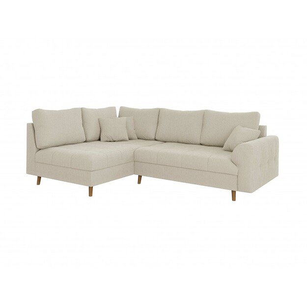 Kampinė sofa Ariella  – stilingas komfortas su skandinavišku prieskoniu