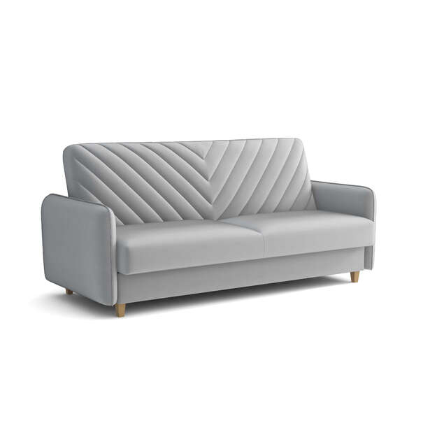 Sofa-lova MODENA – miego funkcija, patalynės dėžė, 214 cm plotis