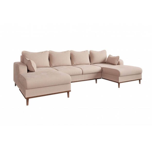 Kampinė sofa Beata U su miegama funkcija – universalumas ir komfortas viename