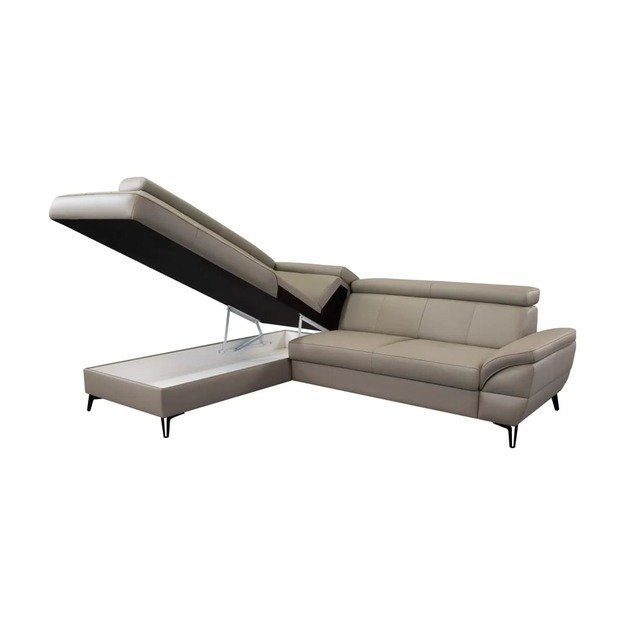 Minkštas kampas KMLimon – su miego funkcija, patalynės dėže ir elegantišku dizainu 5