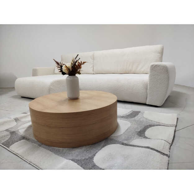 Kavos staliukas „POLI“ su ąžuolo faneruote dengtu stalviršiu (tik staliukas) 2