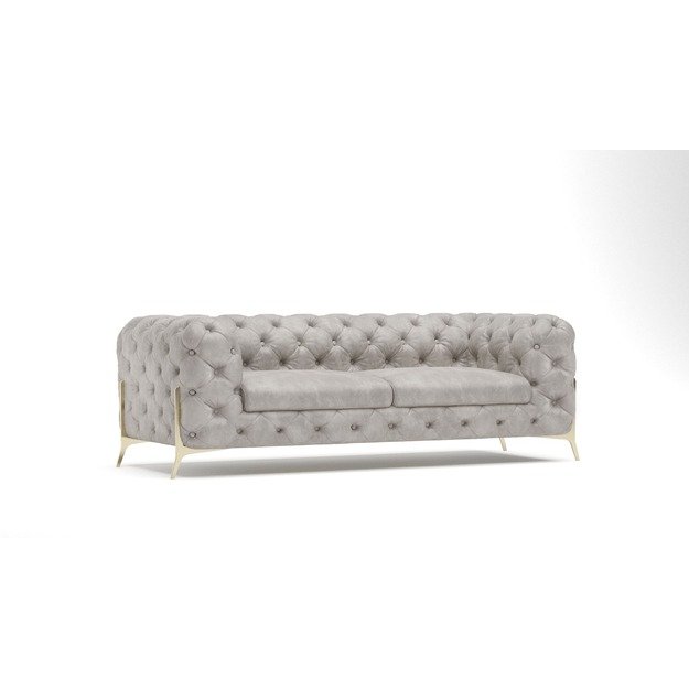 2,5 vietos sofa Chelsea Bis - platesnė sėdimoji dalis, aukštos kojelės, banguotos spyruoklės