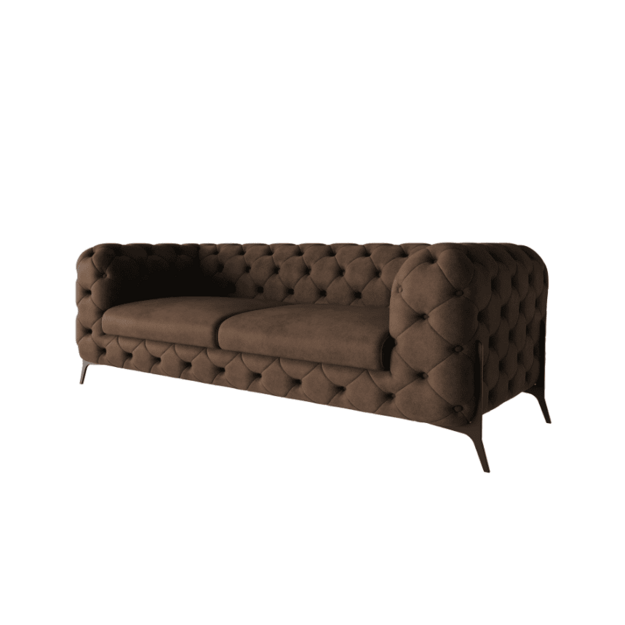 2,5 vietos sofa Chelsea Bis - platesnė sėdimoji dalis, aukštos kojelės, banguotos spyruoklės 10