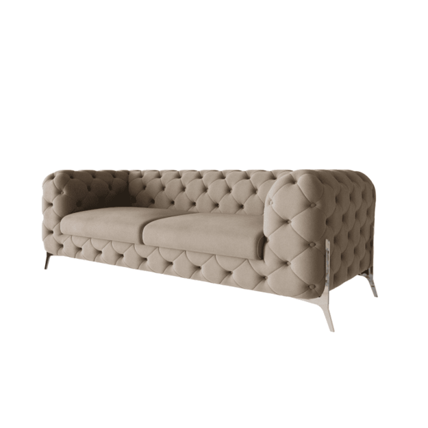 2,5 vietos sofa Chelsea Bis - platesnė sėdimoji dalis, aukštos kojelės, banguotos spyruoklės 4
