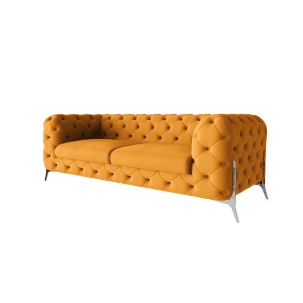 2,5 vietos sofa Chelsea Bis - platesnė sėdimoji dalis, aukštos kojelės, banguotos spyruoklės 5