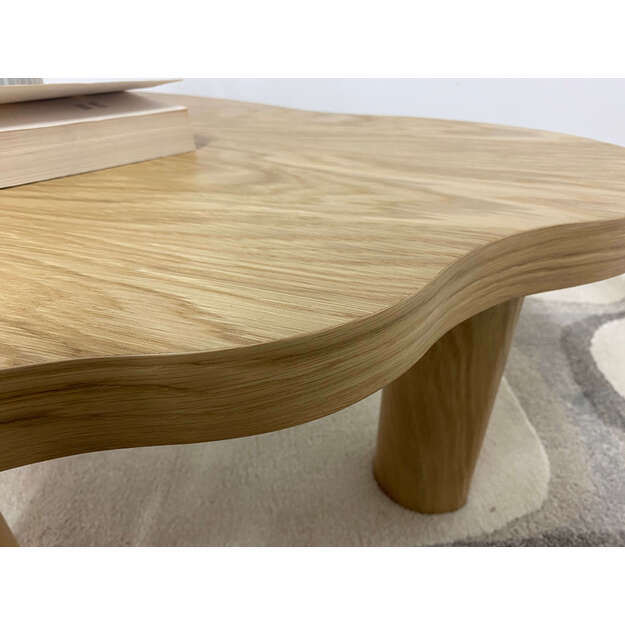 Kavos staliukas „CLOUDI“ su ąžuolo faneruote dengtu stalviršiu (tik staliukas) 2