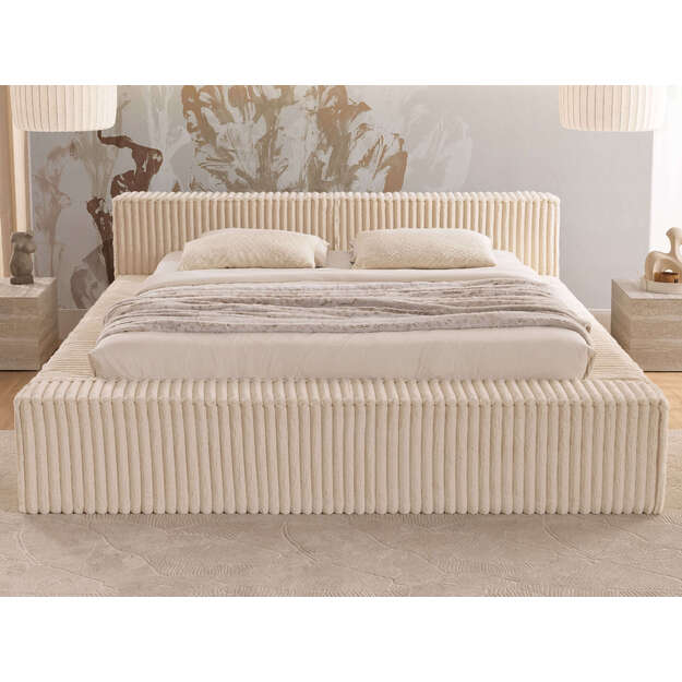 Dvigulė lova CLOE – moderni lova su pakeliamomis grotelėmis ir talpia patalynės dėže (tik lova) 4