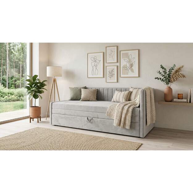 Ištraukiama lova Lino – 80–160 × 200 cm su patalynės dėže 13