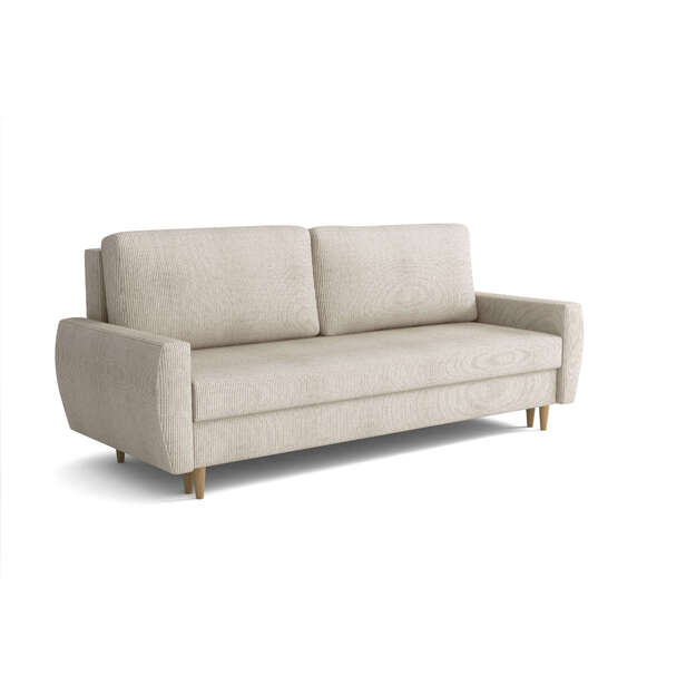 Sofa-lova NETRO – miego funkcija, patalynės dėžė, 218 cm plotis