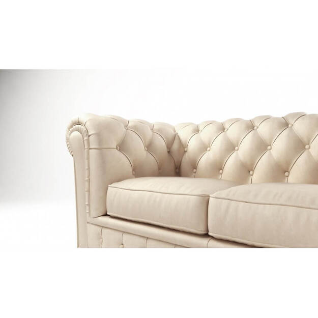 Chesterfield tipo dvivietė sofa Cambridge – klasika, komfortas ir galimybė išskleisti miegui