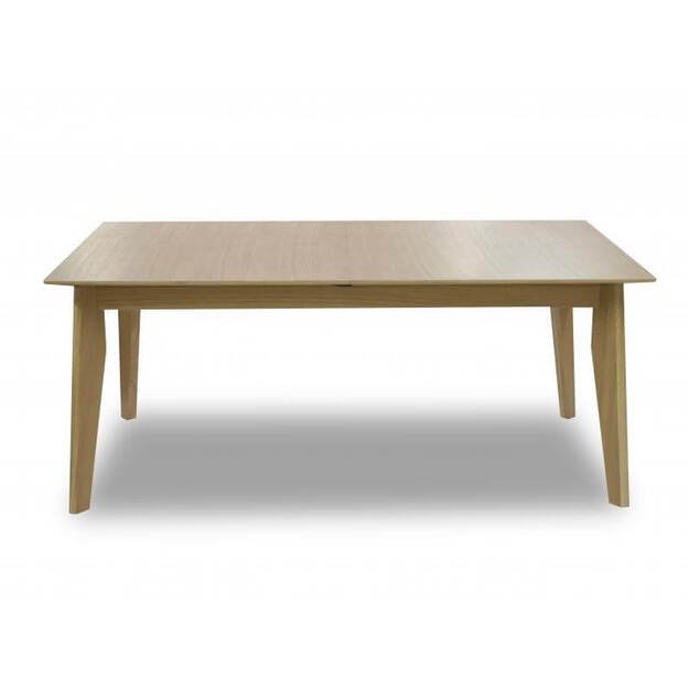 Išskleidžiamas valgomojo stalas – ąžuolo faneruotė, masyvios medienos kojos ( tik stalas )