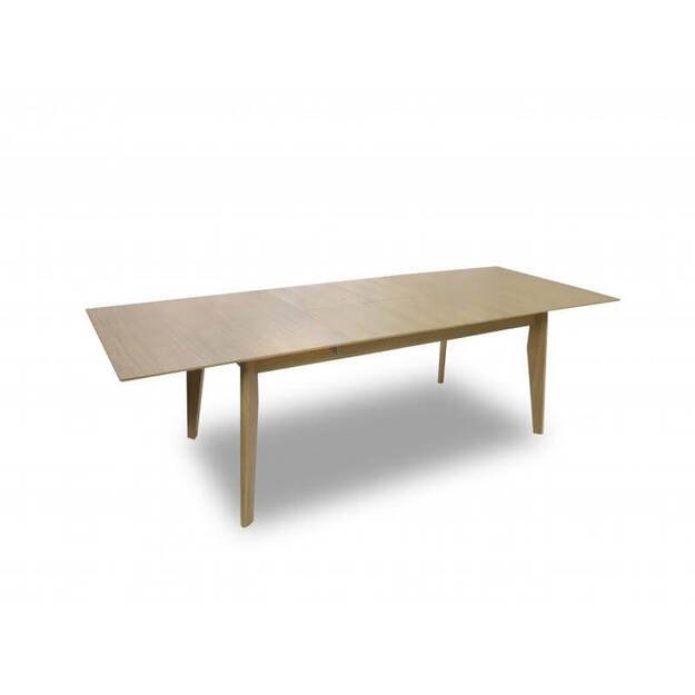 Išskleidžiamas valgomojo stalas – ąžuolo faneruotė, masyvios medienos kojos ( tik stalas ) 1