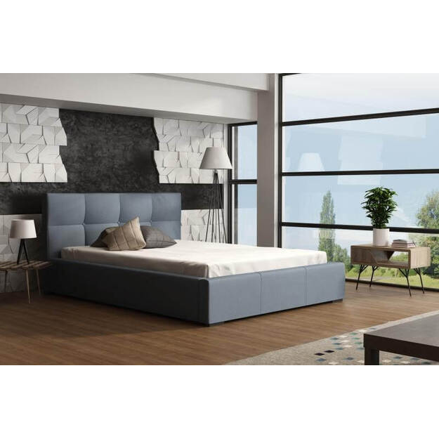 Miegamojo lova GENUA – su SPRING SLATS lamelėmis, patalynės dėže ir patogiu galvūgaliu (tik lova) 1