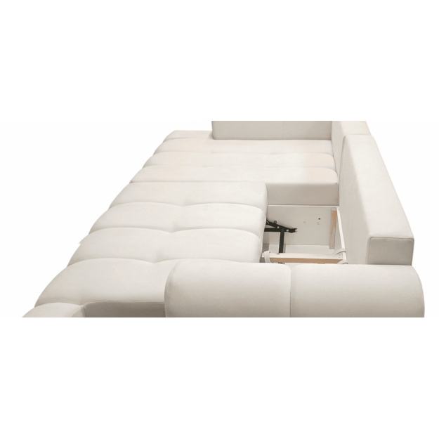 Minkštas kampas Abilo – su miego funkcija, patalynės dėže ir erdvia sėdimąja dalimi 3