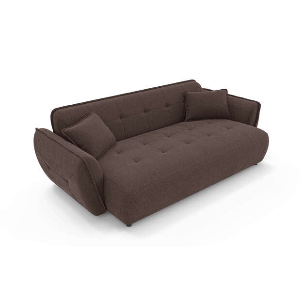 Keturvietė sofa Nelia – erdvus komfortas, minkštos formos ir dygsniuotas dizainas 10