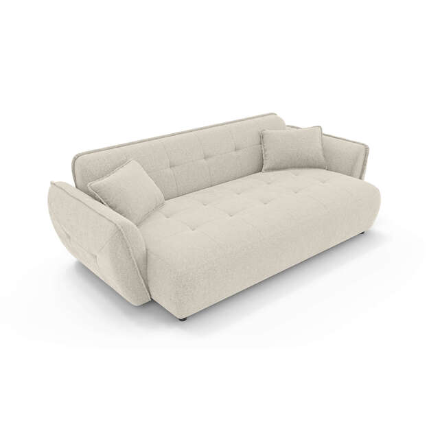 Keturvietė sofa Nelia – erdvus komfortas, minkštos formos ir dygsniuotas dizainas 6