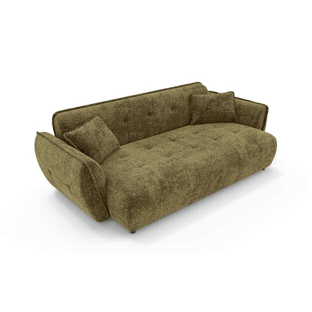 Keturvietė sofa Nelia – erdvus komfortas, minkštos formos ir dygsniuotas dizainas 8
