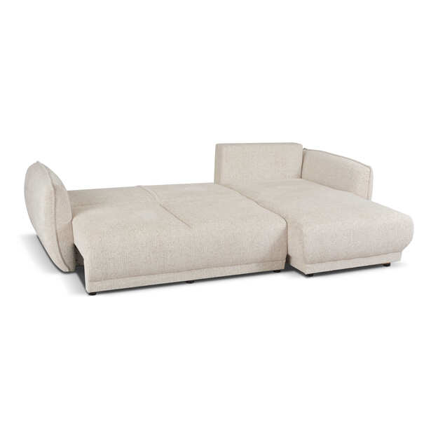 Minkštas kampas LOREN – miego funkcija, 2 patalynės dėžės, 252 cm plotis 4