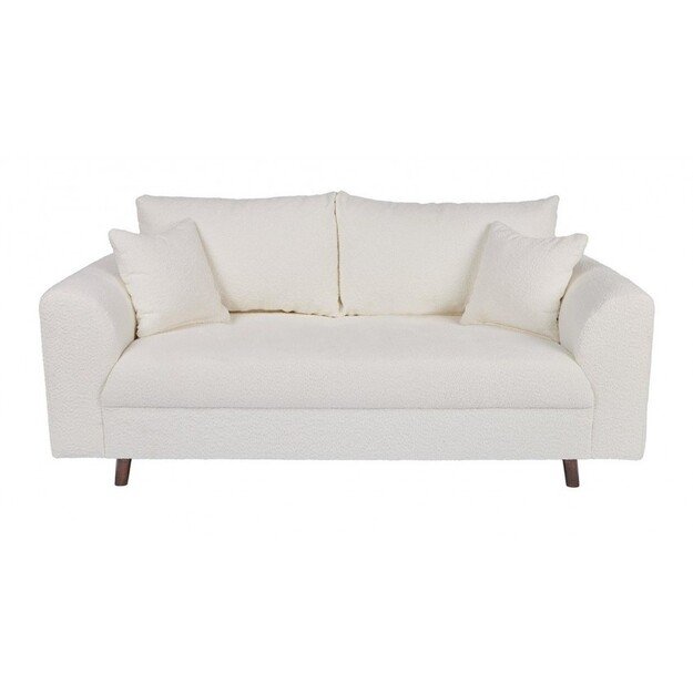 Sofa Ariella – stilinga ir komfortiška dvivietė sofa su aukštomis medinėmis kojelėmis