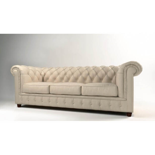 Chesterfield tipo trivietė sofa Cambridge – elegancija ir funkcionalumas su britišku charakteriu