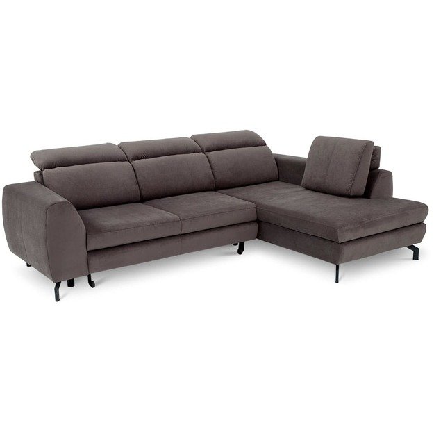 Minkštas kampas Denver – su miego funkcija, patalynės dėže ir aukštomis kojelėmis 10