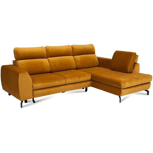 Minkštas kampas Denver – su miego funkcija, patalynės dėže ir aukštomis kojelėmis 8