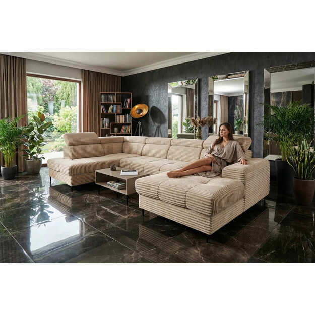 Minkštas kampas KMAstiU – su miego funkcija ir dviem patalynės dėžėmis 14