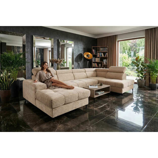 Minkštas kampas KMAstiU – su miego funkcija ir dviem patalynės dėžėmis 15