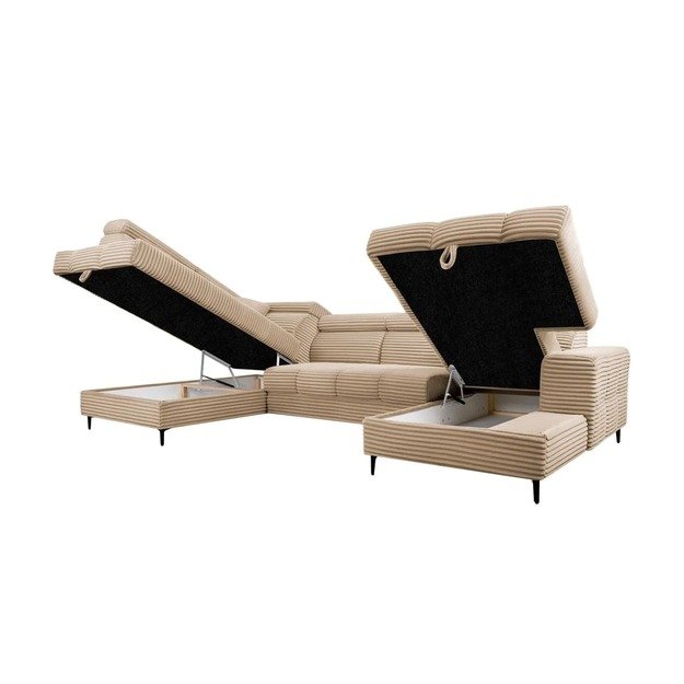 Minkštas kampas KMAstiU – su miego funkcija ir dviem patalynės dėžėmis 9