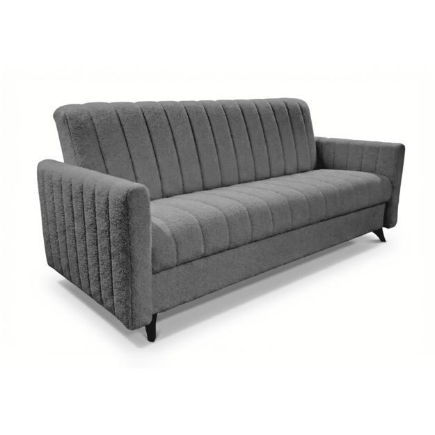 Sofa-lova LAMBO – miego funkcija, patalynės dėžė, 210 cm plotis