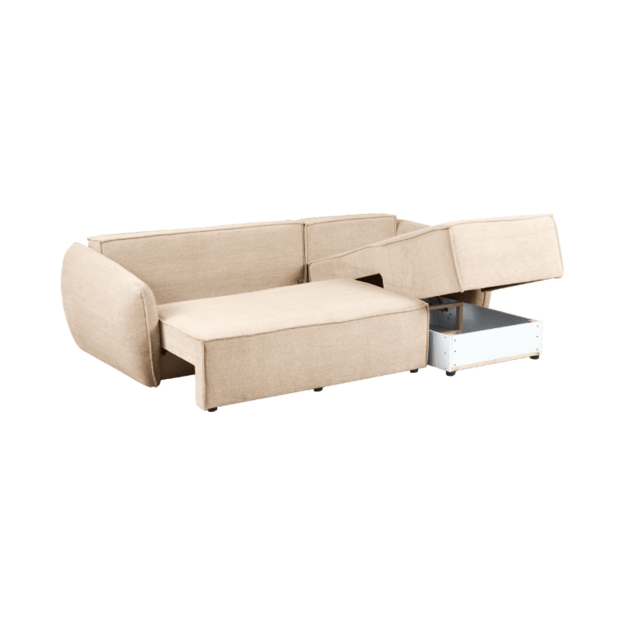 Minkštas kampas SELLMA – miego funkcija, 2 patalynės dėžės, 252 cm plotis 3