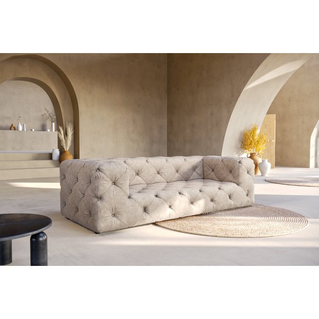 Trivietė sofa Fresco - 230 cm, platesni porankiai, kasdieniam poilsiui