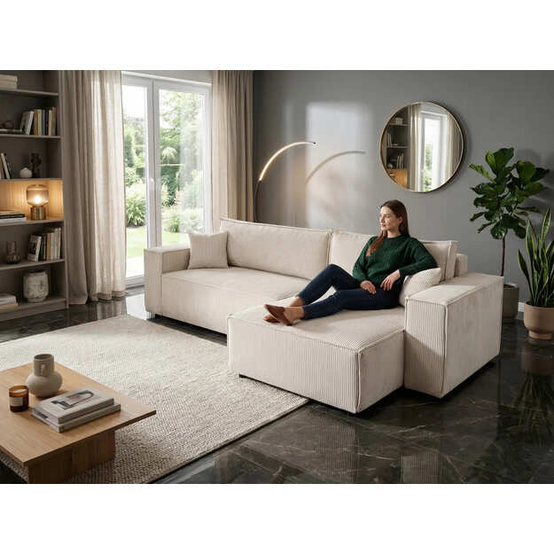 Minkštas kampas KMNizza – su miego funkcija, patalynės dėže ir Dolphin tipo išskleidimu 8