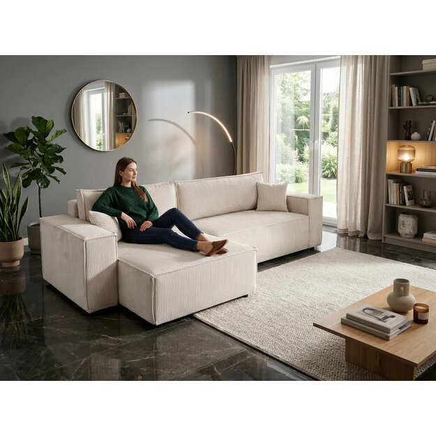 Minkštas kampas KMNizza – su miego funkcija, patalynės dėže ir Dolphin tipo išskleidimu 10