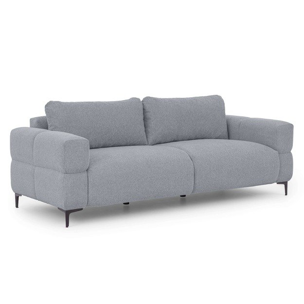 Trivietė sofa Helio – lengvas siluetas, aukštos kojelės ir modernus komfortas