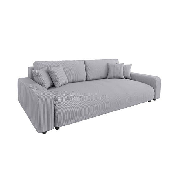 Keturvietė sofa Sara – miego funkcija, patalynės dėžė, 234 cm plotis