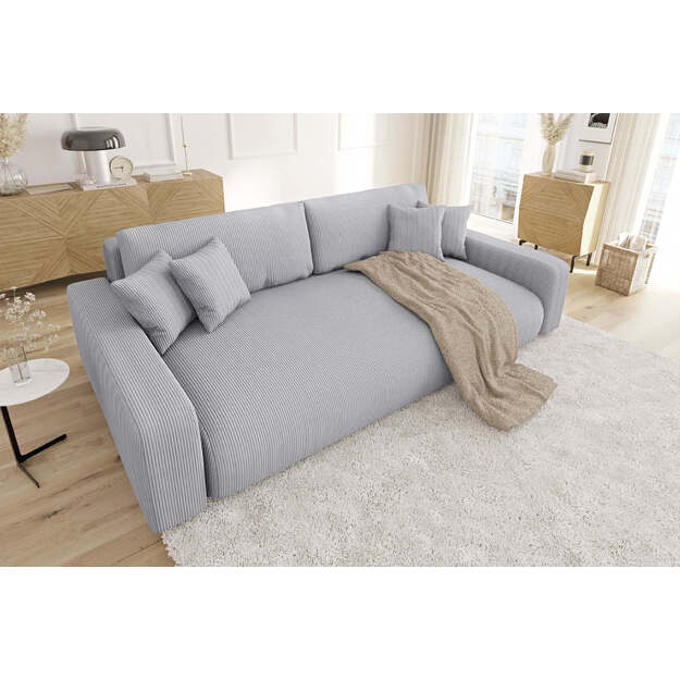 Keturvietė sofa Sara – miego funkcija, patalynės dėžė, 234 cm plotis 1