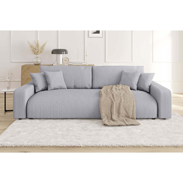 Keturvietė sofa Sara – miego funkcija, patalynės dėžė, 234 cm plotis 2