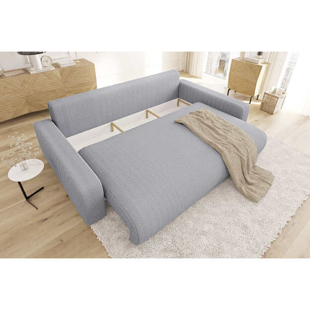 Keturvietė sofa Sara – miego funkcija, patalynės dėžė, 234 cm plotis 3