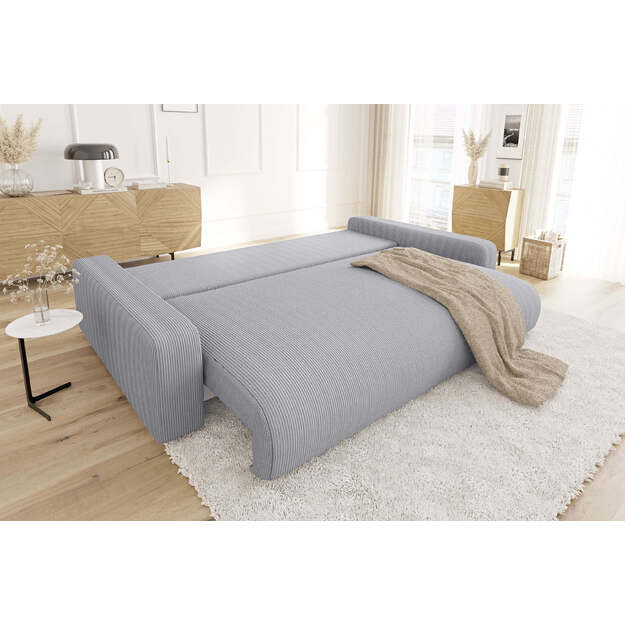 Keturvietė sofa Sara – miego funkcija, patalynės dėžė, 234 cm plotis 4