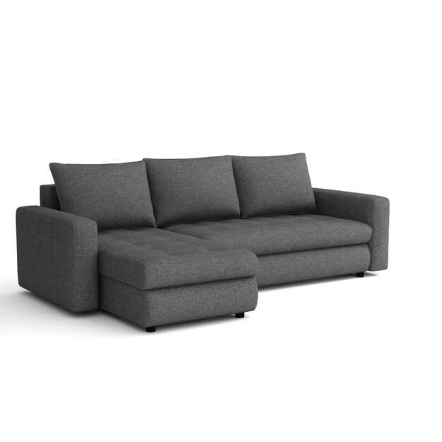 Minkštas kampas TIEN – DL miego funkcija, patalynės dėžė, 235 cm plotis