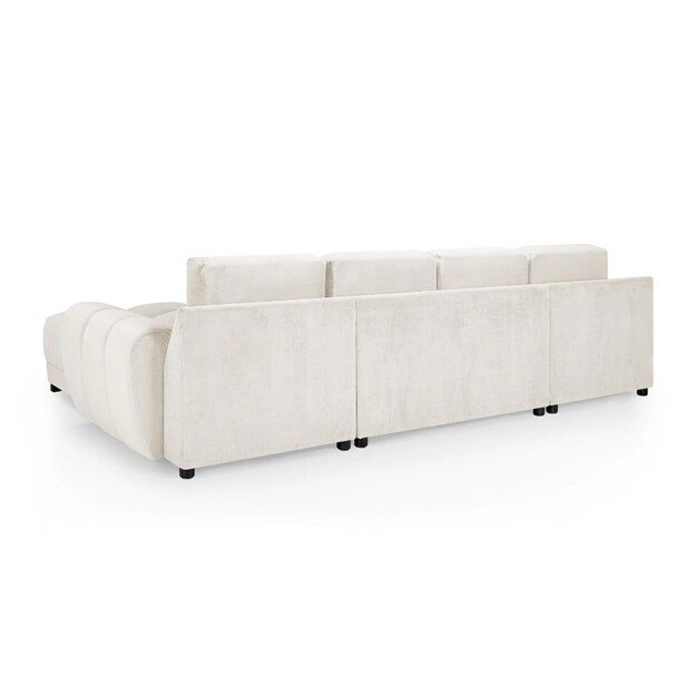 Kampinė sofa Azzuro U – erdvi ir stilinga sofa šeimai bei svečiams