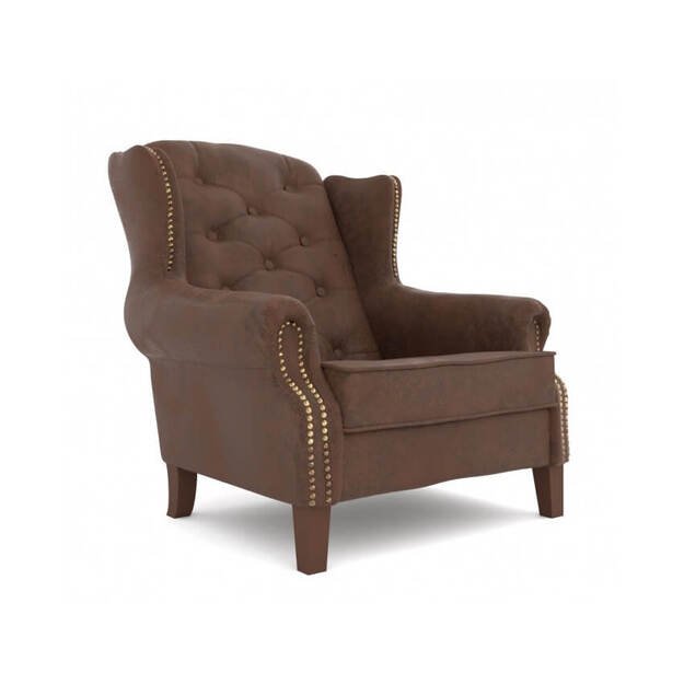 Chesterfield tipo fotelis Bedford – britiška elegancija Budapešto širdyje  