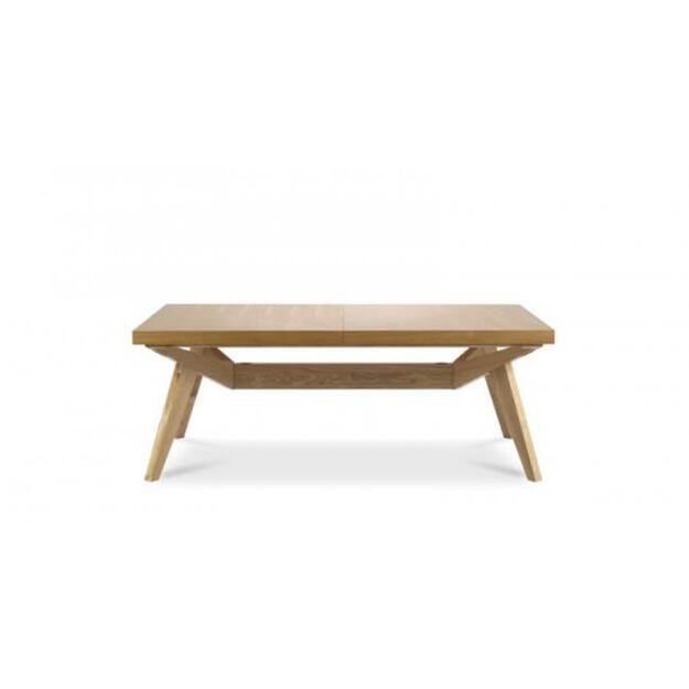 Išskleidžiamas valgomojo stalas – paslėpti įdėklai, unikali ąžuolo tekstūra  (tik stalas )