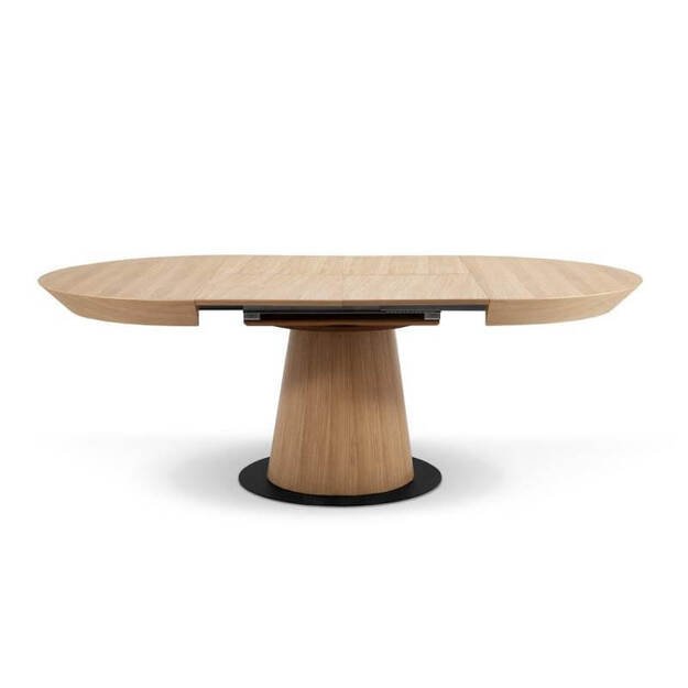 Apvalus išskleidžiamas valgomojo stalas su metaline baze ( tik stalas ) 1