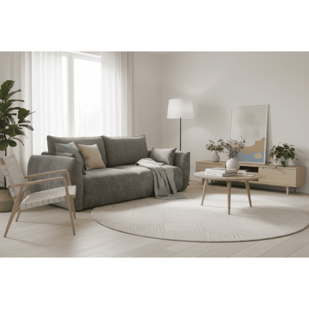 Sofa-lova ZEPHIRA – miego funkcija, patalynės dėžė, 238 cm plotis 1