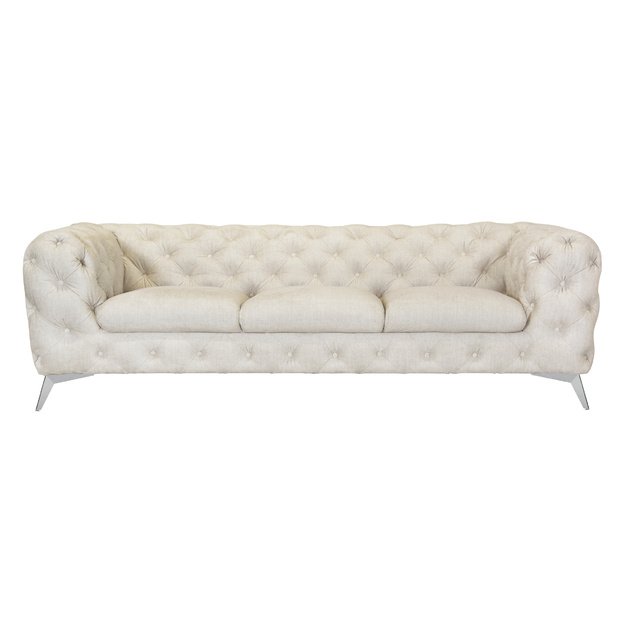 Trivietė sofa Chelsea - erdvesnė trivietė sofa, aukštos kojelės, banguotos spyruoklės