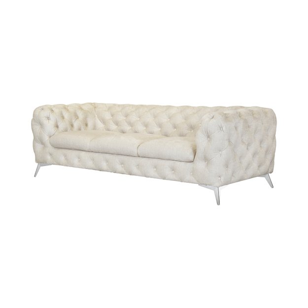 Trivietė sofa Chelsea - erdvesnė trivietė sofa, aukštos kojelės, banguotos spyruoklės