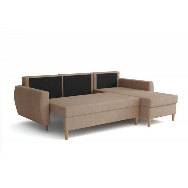 Minkštas kampas ROMEO – kompaktiška kampinė sofa su miego funkcija ir patalynės dėže 3